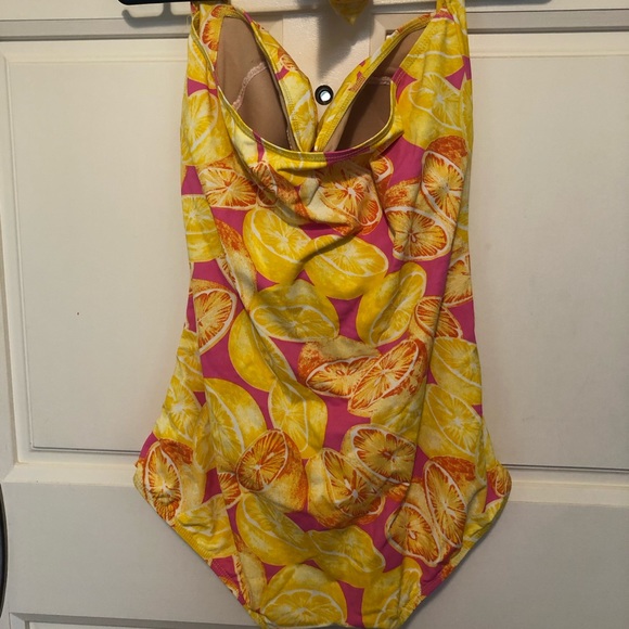 [SOLD] ModCloth Fruity Suity Swimsuit Citrus Sz16 - Picture 3 of 10